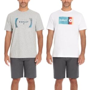 Hurley Men's Graphic Tee, 2-pack